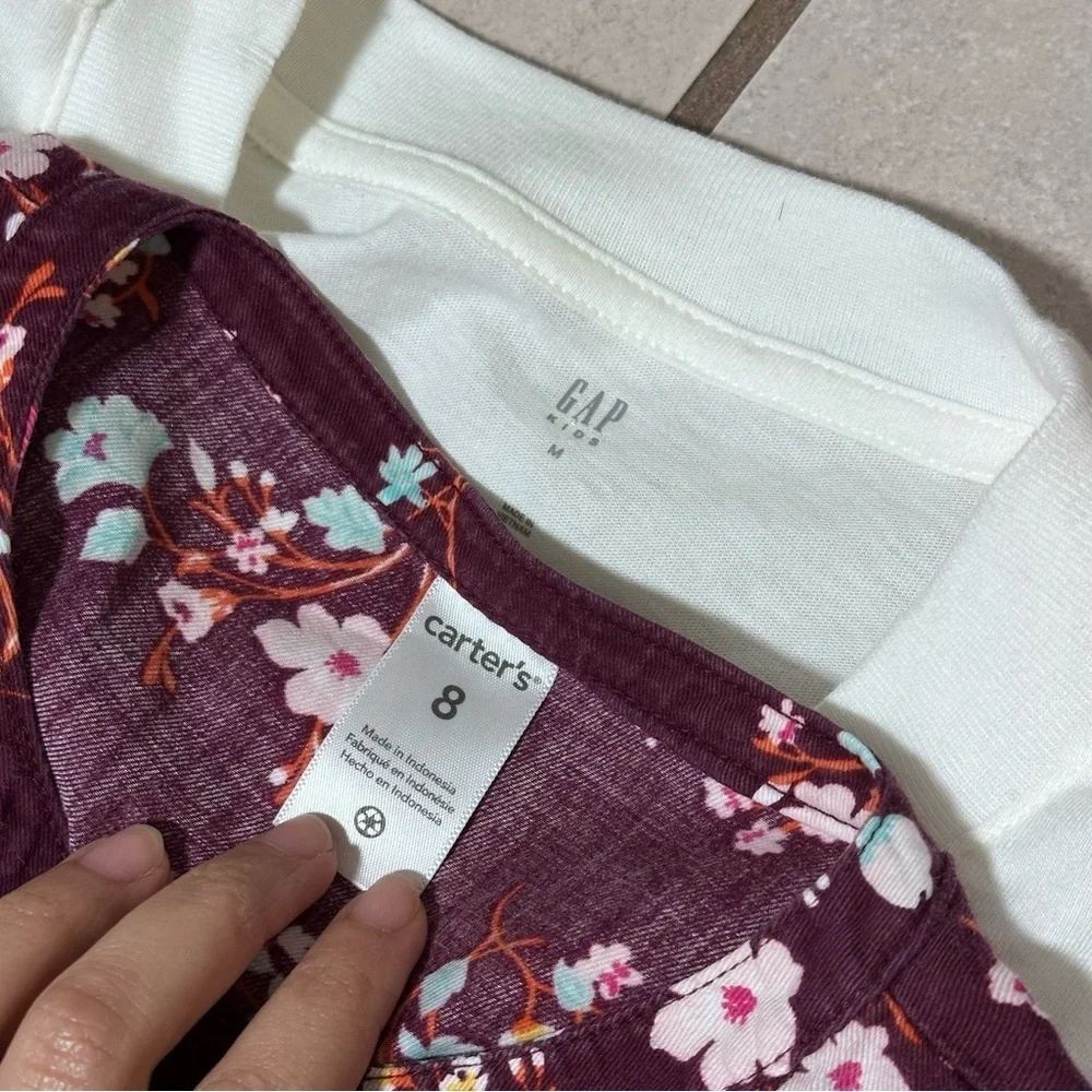 Gap & Carter’s Girls Kids Blouses long sleeve Top size M(8).‎